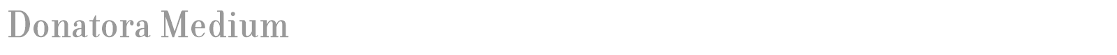 Donatora Medium font preview